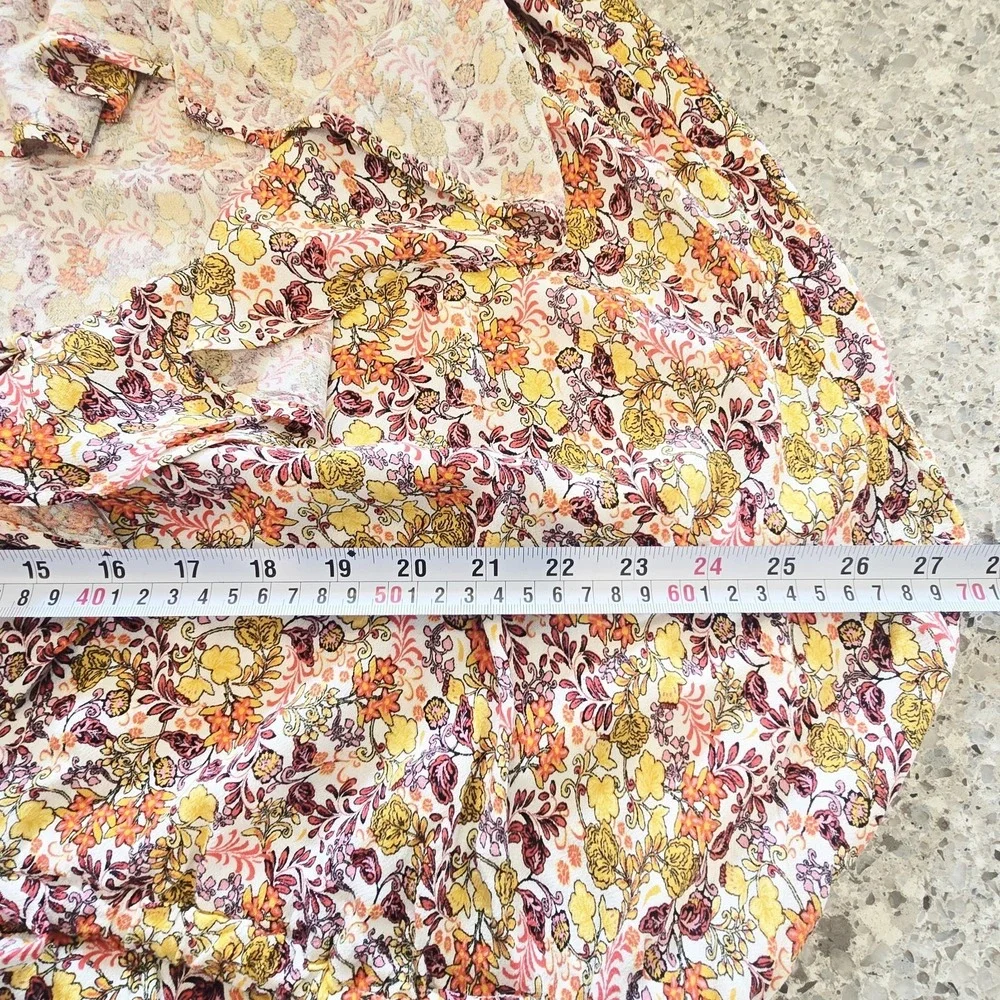 Old Navy Waist-Defined Flutter-Short‎ Sleeve Floral Mini Dress Pullover 3X.E176 - Picture 7 of 14